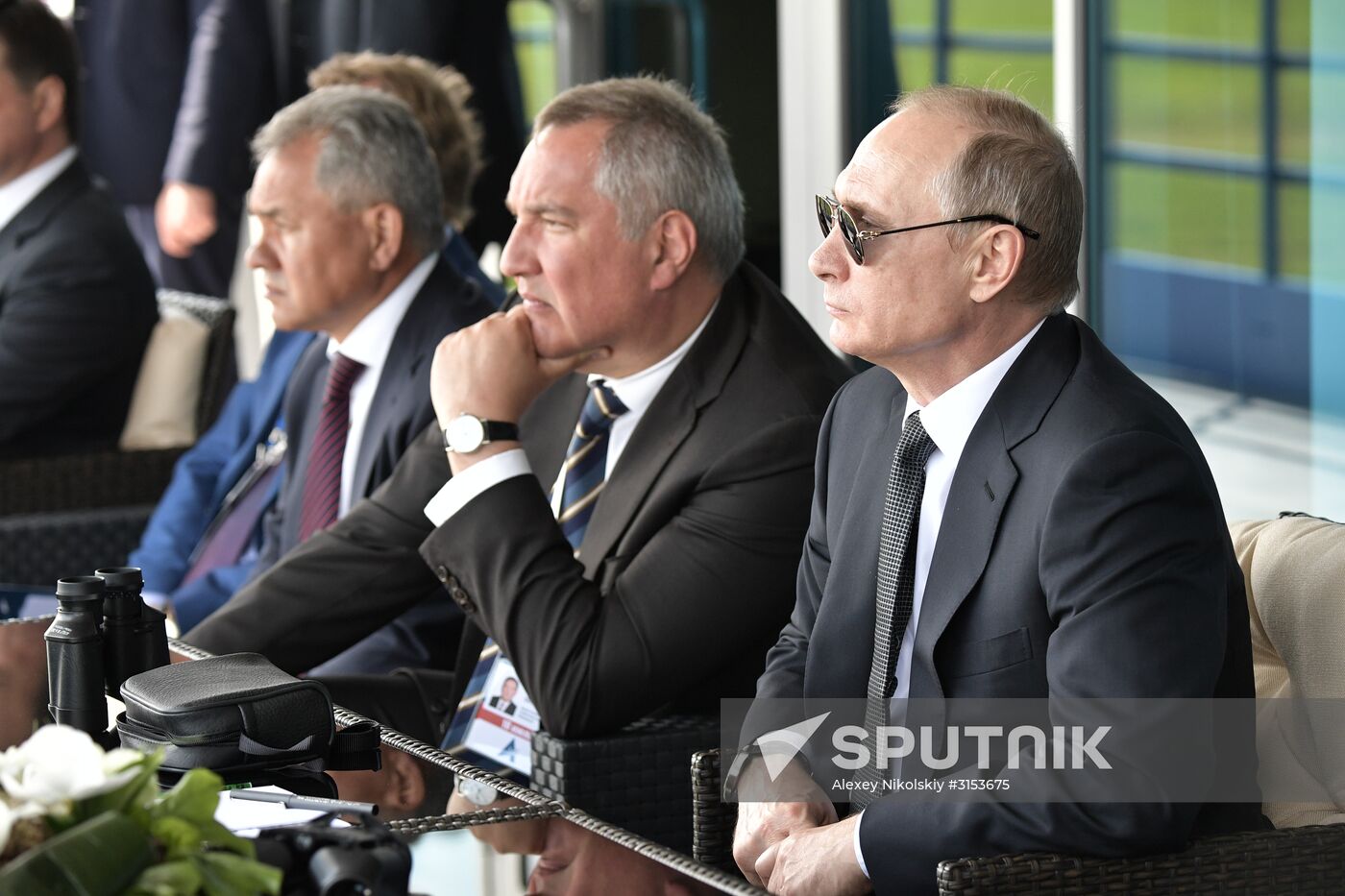 Vladimir Putin visits the International Aviation and Space Salon MAKS-2017