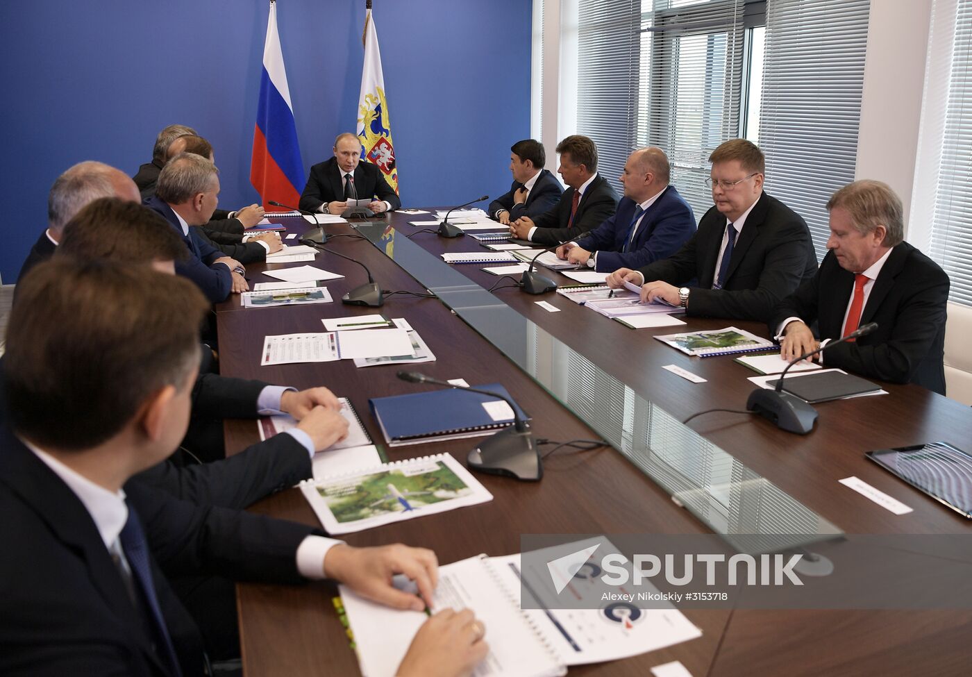 Russian President Vladimir Putin attends MAKS-2017 internatonal airshow in Zhukovsky