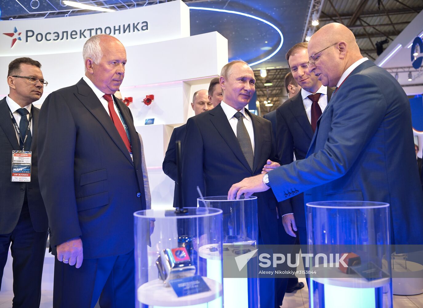 Russian President Vladimir Putin attends MAKS-2017 internatonal airshow in Zhukovsky