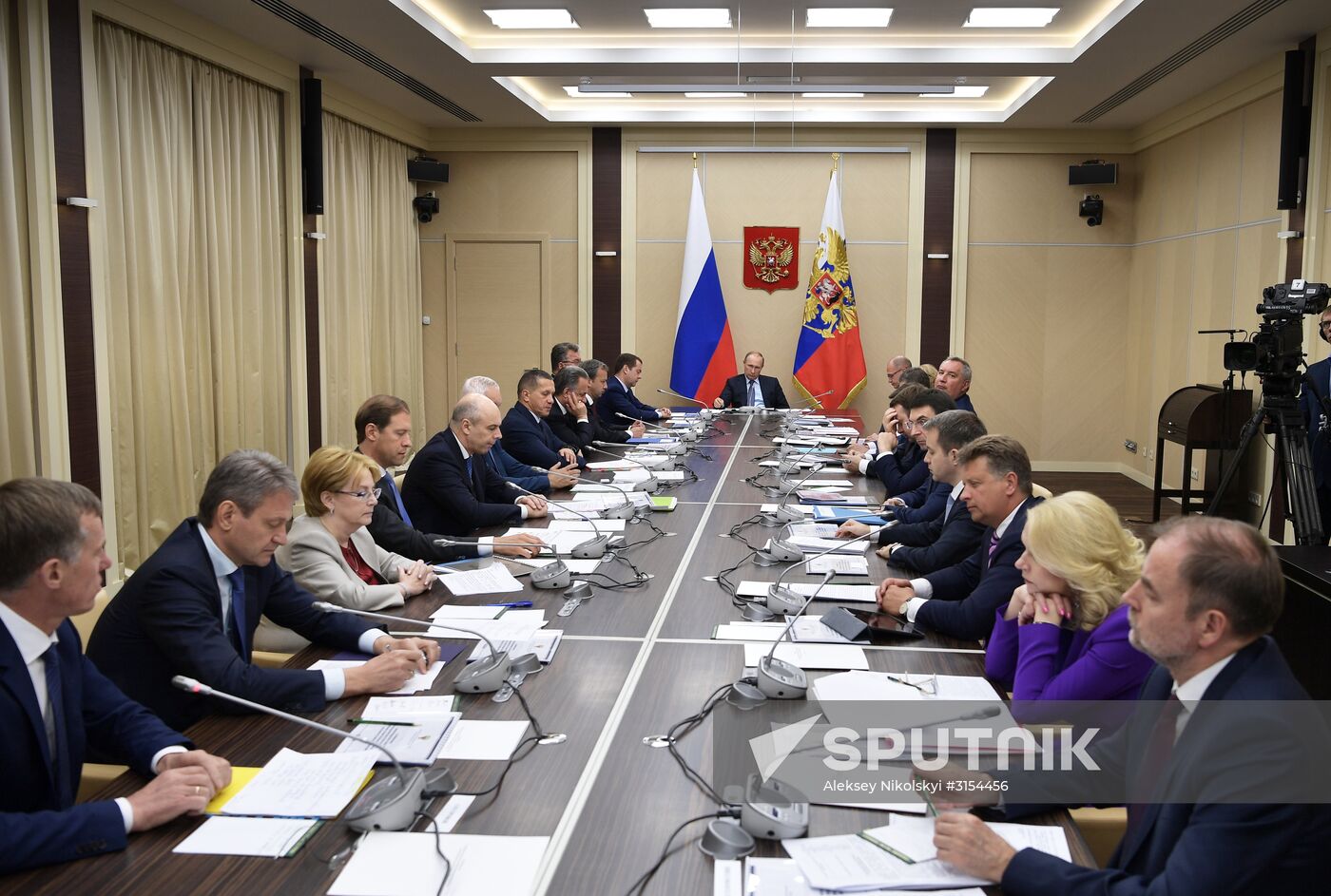 President Vladimir Putin holds meeting with Government members