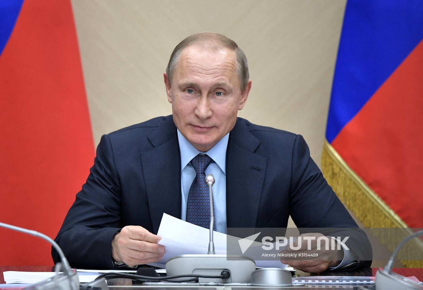 President Vladimir Putin holds meeting with Government members