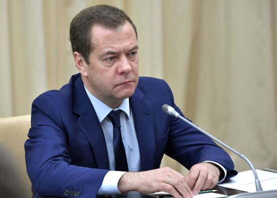 President Vladimir Putin holds meeting with Government members