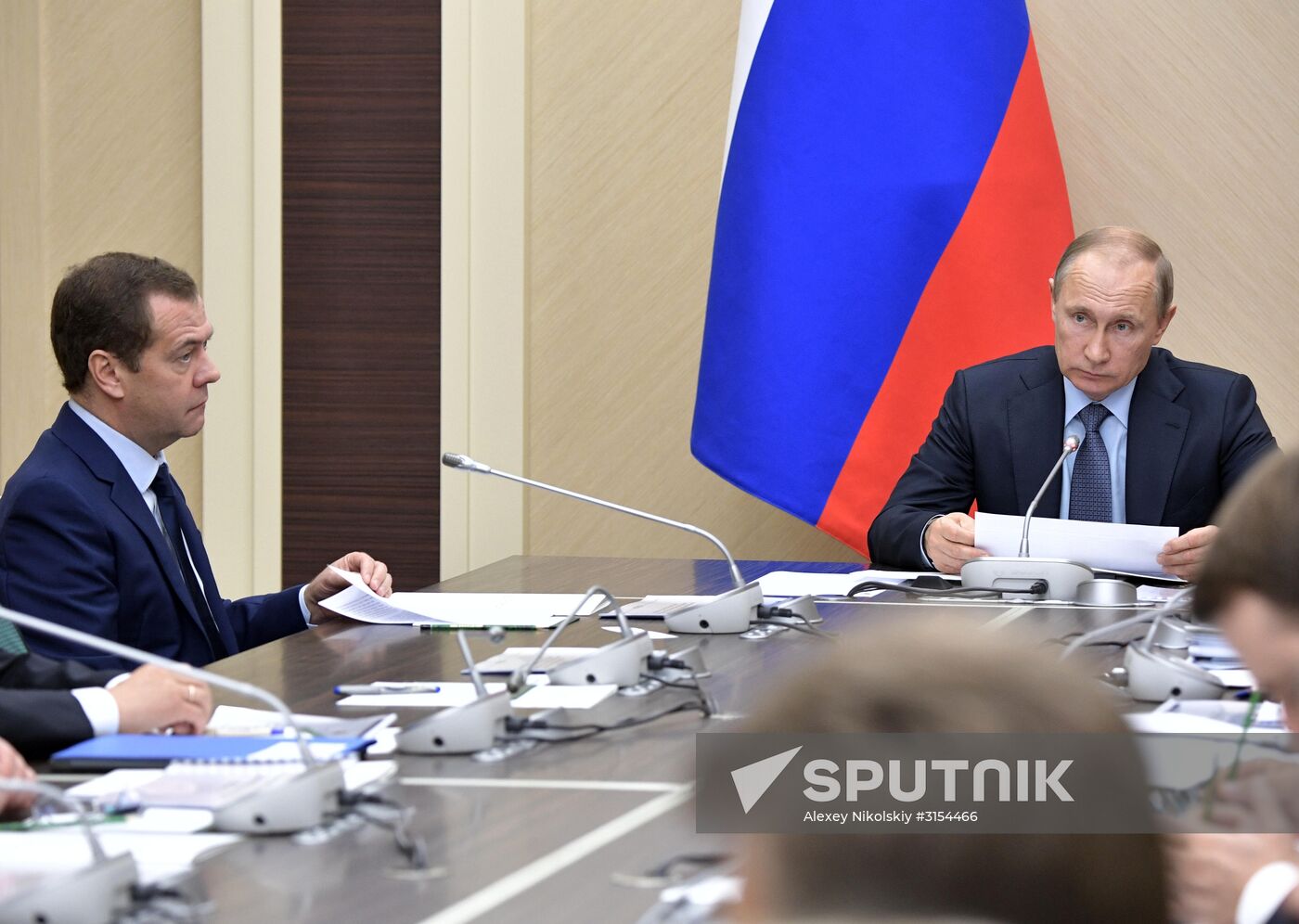 President Vladimir Putin holds meeting with Government members