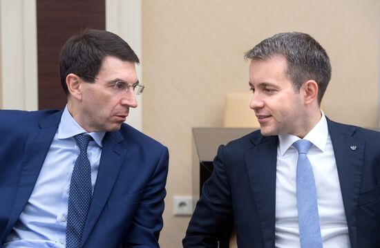 President Vladimir Putin holds meeting with Government members