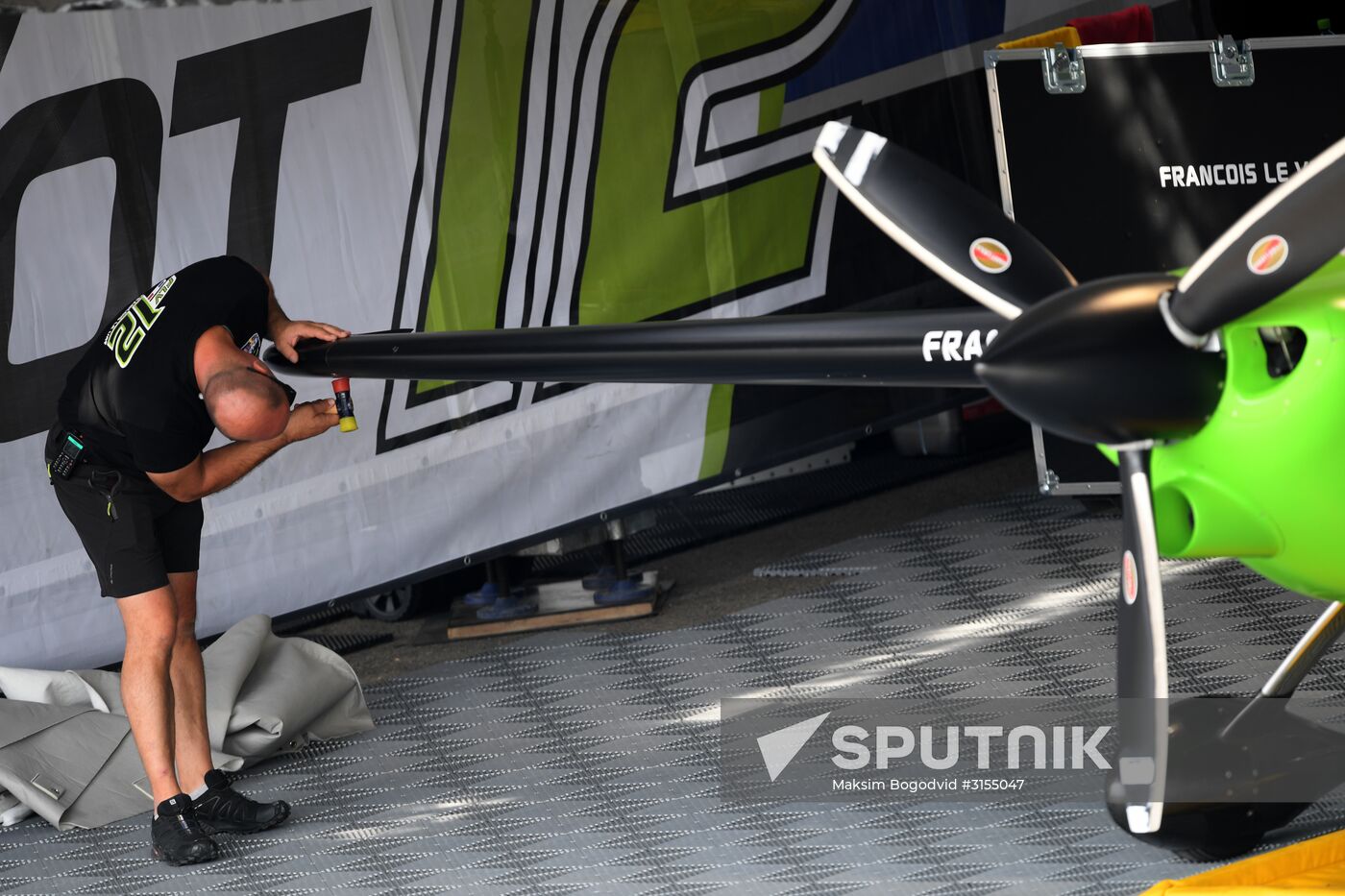 Preparations for Red Bull Air Race in Kazan