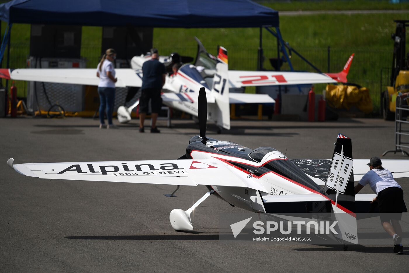 Preparations for Red Bull Air Race in Kazan