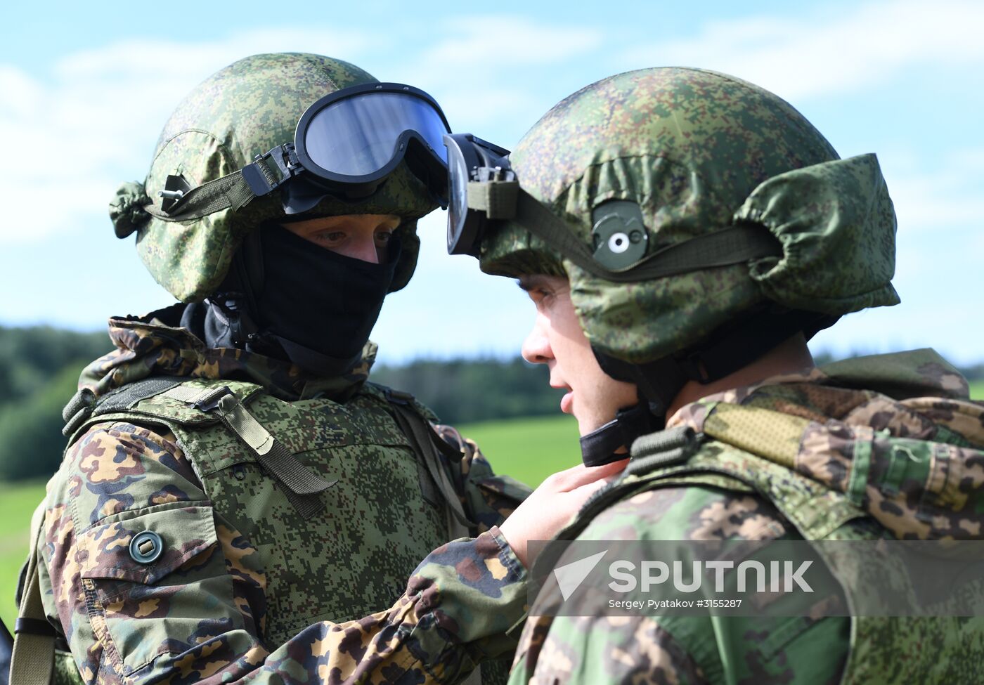 The National Guard special task force at free drop exercise