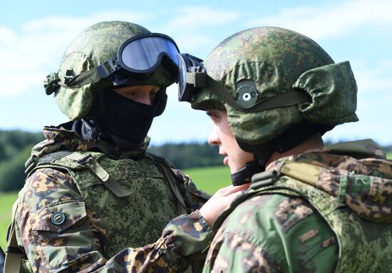 The National Guard special task force at free drop exercise