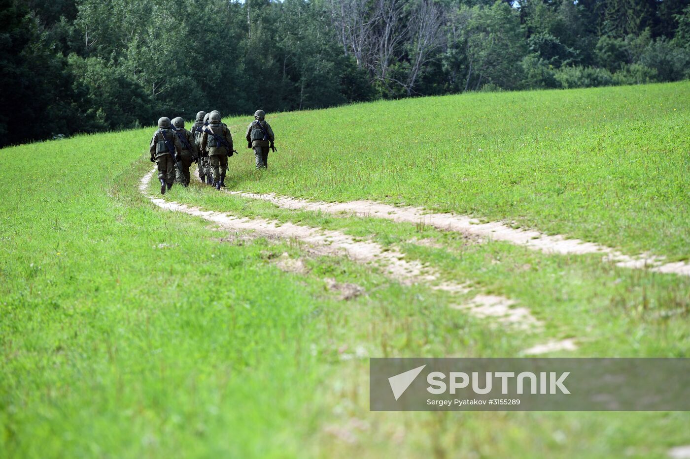 The National Guard special task force at free drop exercise