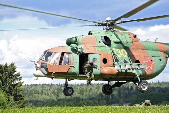 The National Guard special task force at free drop exercise