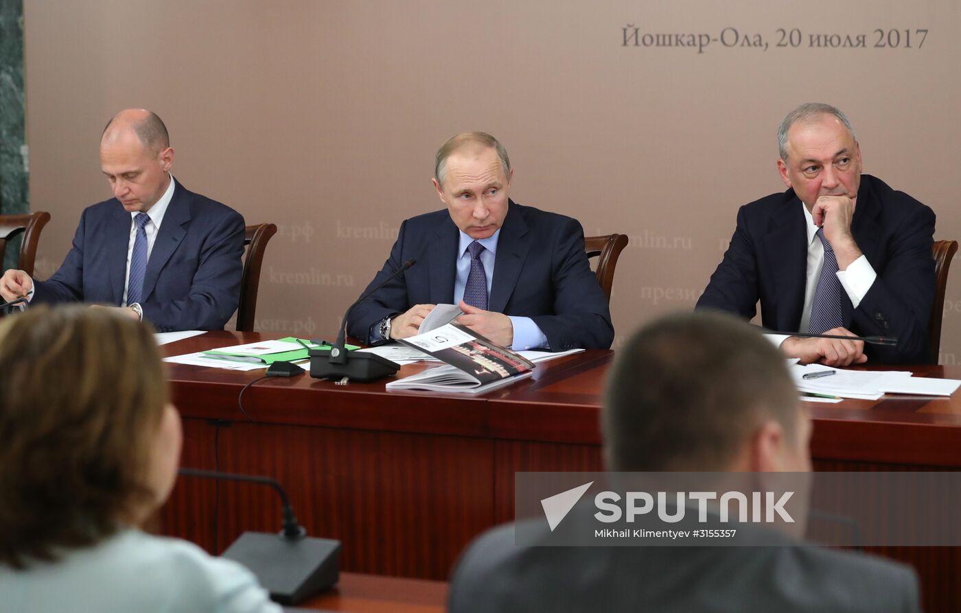 Russian President Vladimir Putin's working visit to Yoshkar-Ola