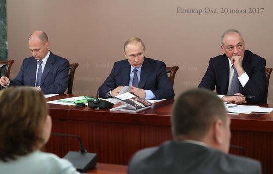 Russian President Vladimir Putin's working visit to Yoshkar-Ola