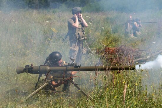 Border troops' exercise in Lviv Region