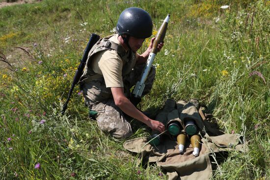 Border troops' exercise in Lviv Region