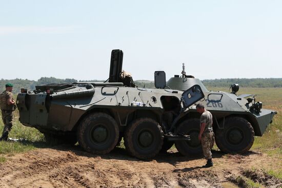 Border troops' exercise in Lviv Region