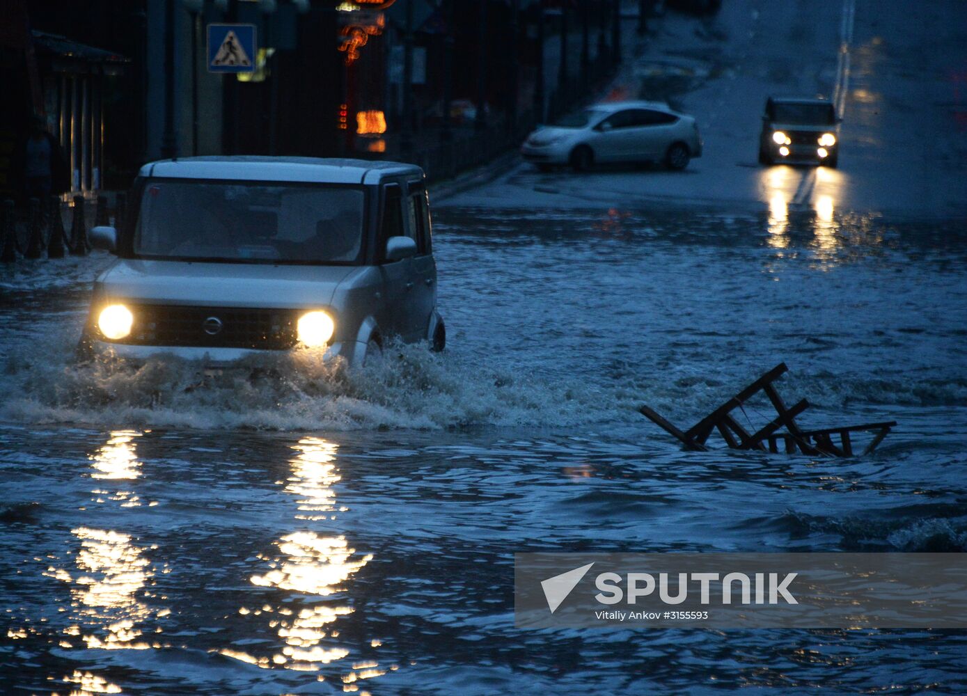 Aftermath of heavy rain in Vladivostok