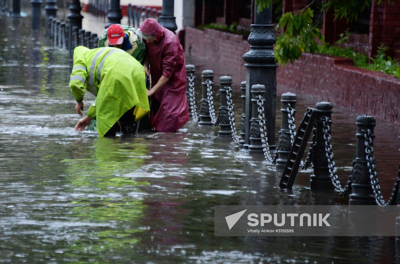 Aftermath of heavy rain in Vladivostok