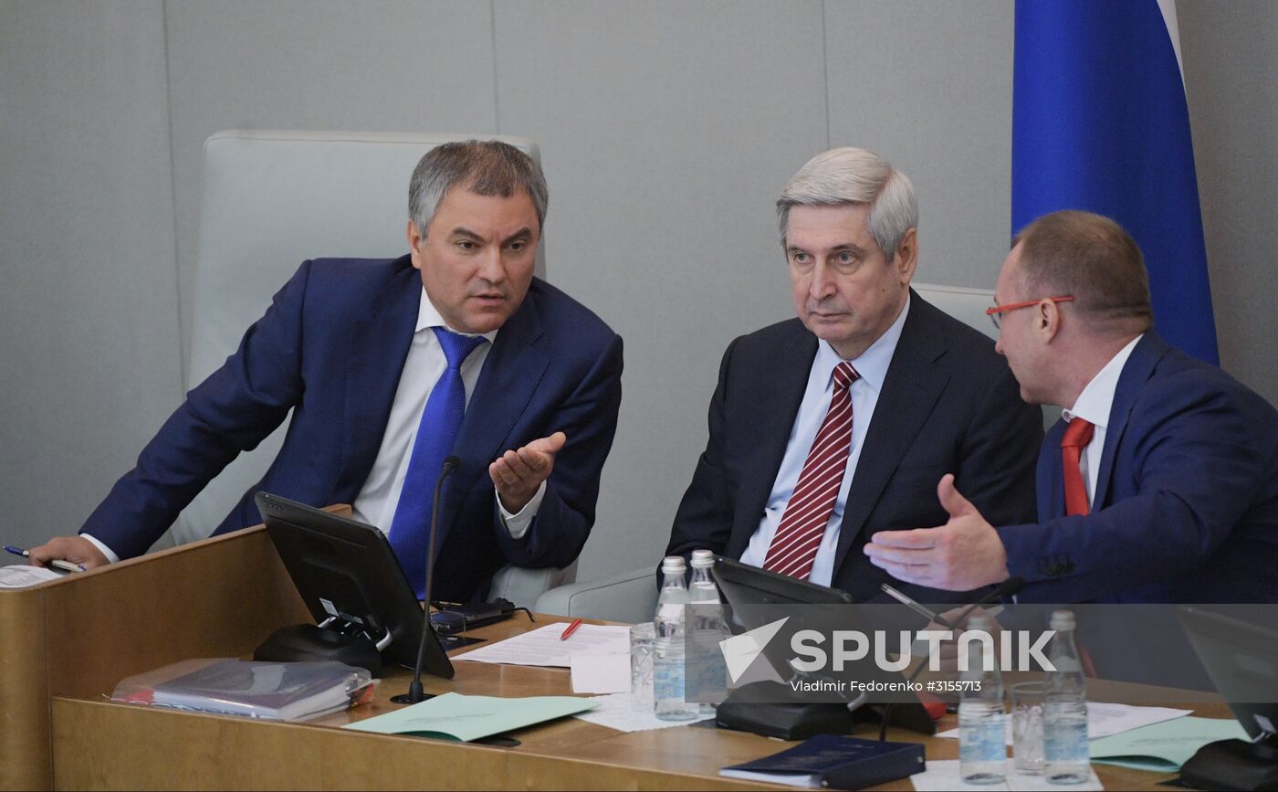 Final plenary meeting of the Russian State Duma's spring session