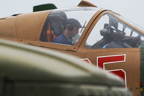 Flight training of Sukhoi SU-25 crews in Primorsko-Akhtarsk