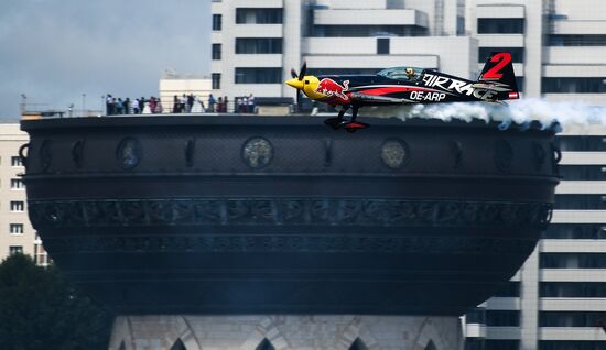 Preparing for Red Bull Air Race stage in Kazan