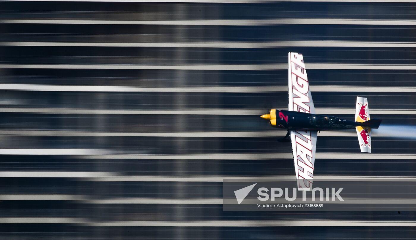 Preparing for Red Bull Air Race stage in Kazan