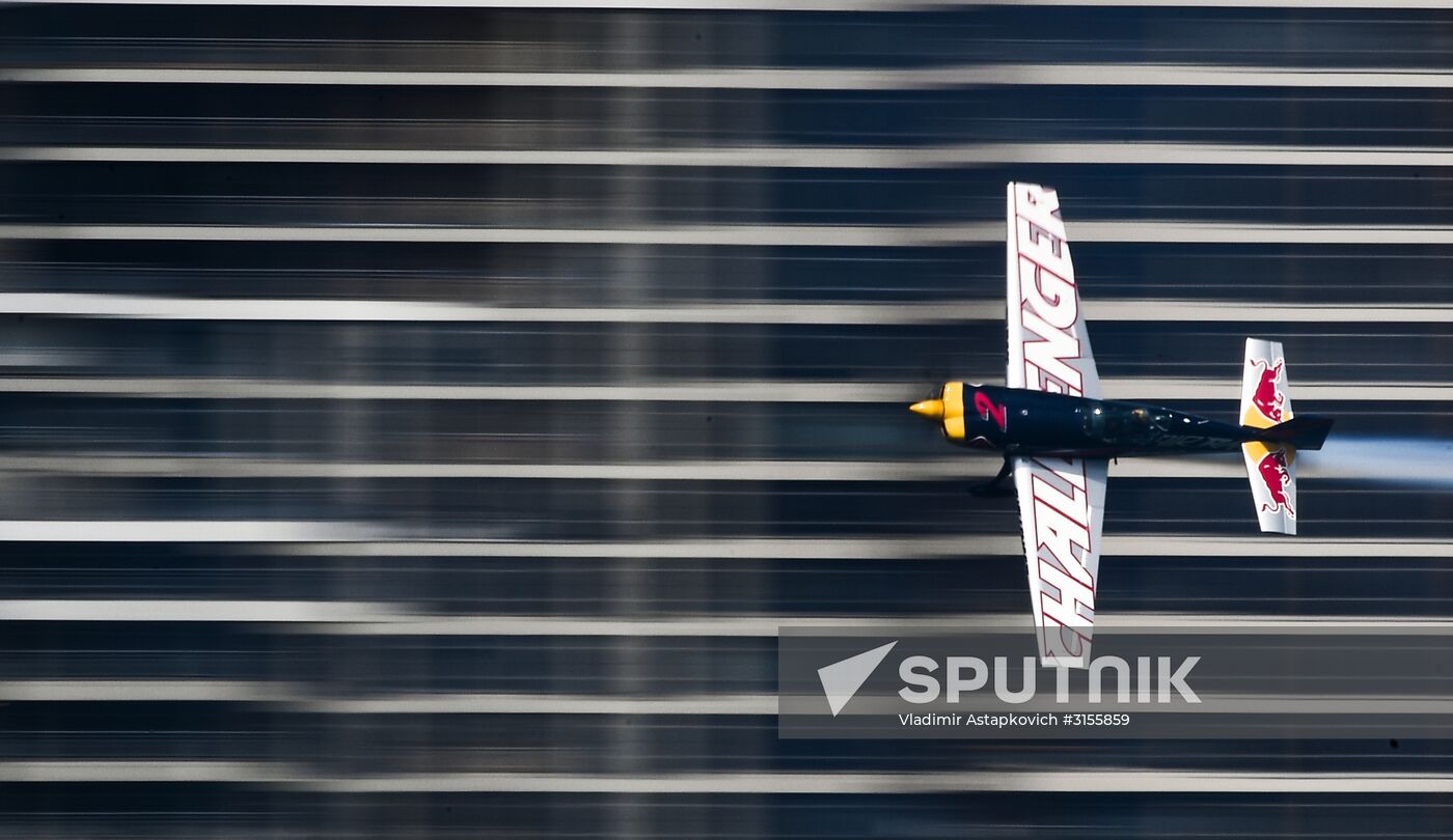 Preparing for Red Bull Air Race stage in Kazan