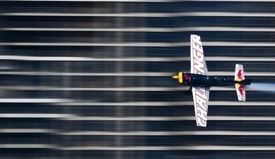 Preparing for Red Bull Air Race stage in Kazan