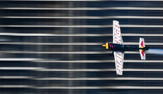 Preparing for Red Bull Air Race stage in Kazan