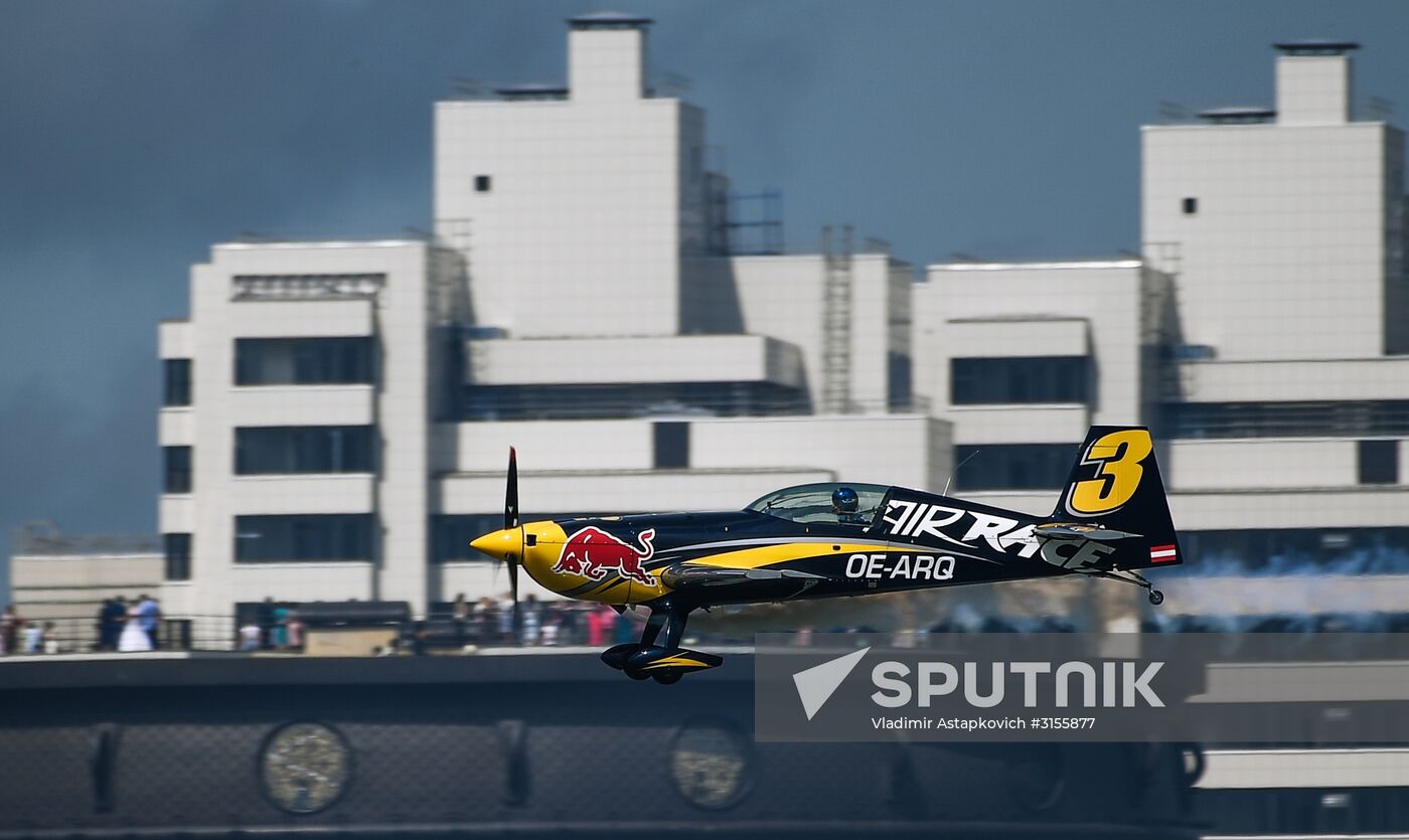Preparing for Red Bull Air Race stage in Kazan