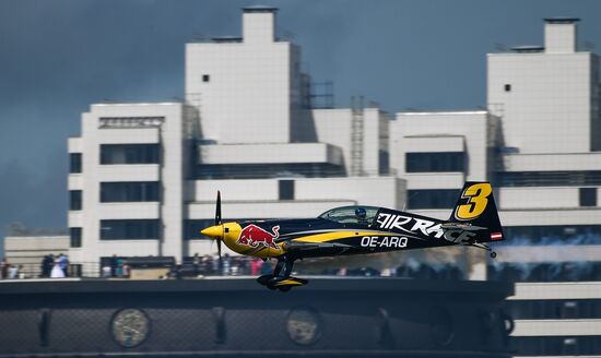 Preparing for Red Bull Air Race stage in Kazan