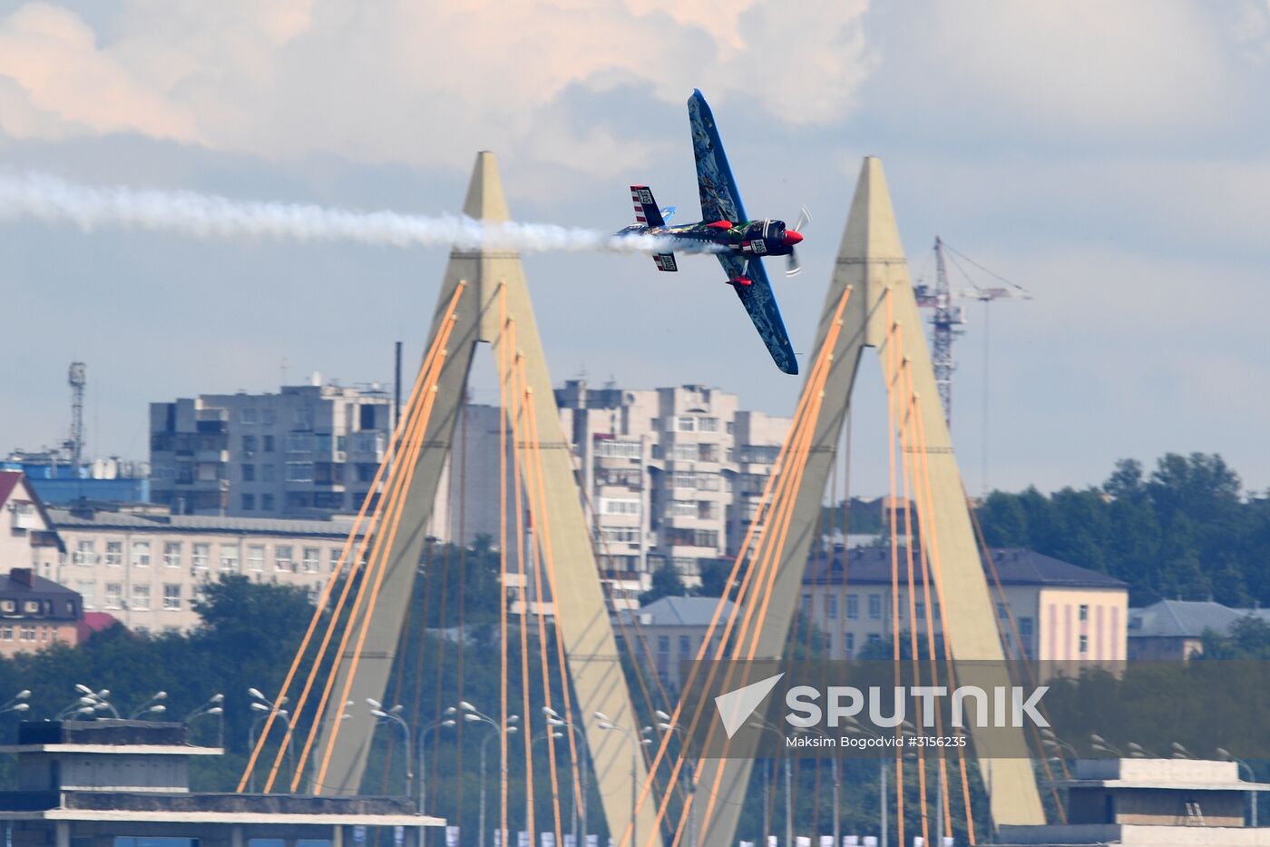Preparations for Red Bull Air Race in Kazan