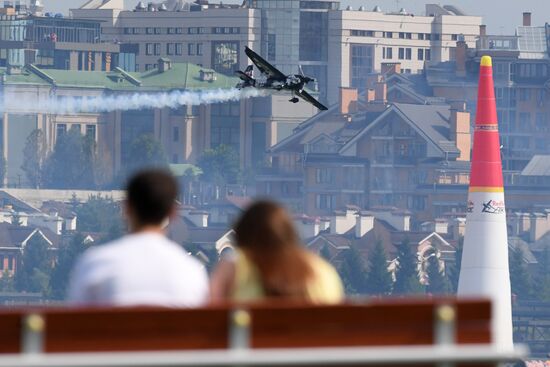 Preparing for Red Bull Air Race stage in Kazan
