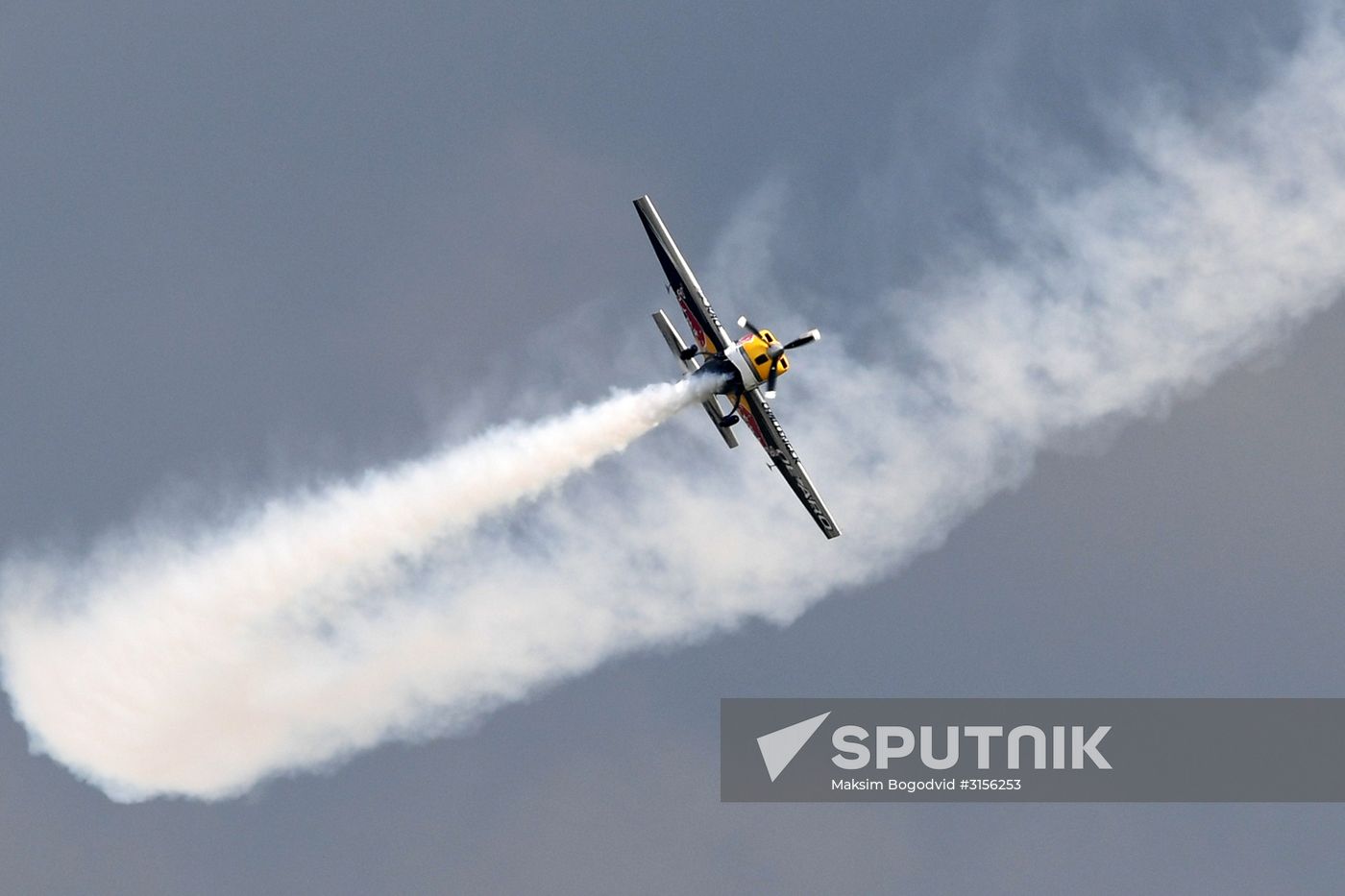 Preparing for Red Bull Air Race stage in Kazan