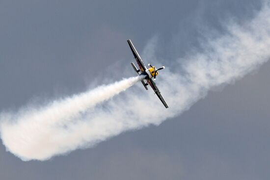 Preparing for Red Bull Air Race stage in Kazan
