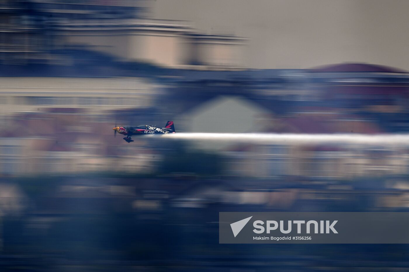 Preparing for Red Bull Air Race stage in Kazan
