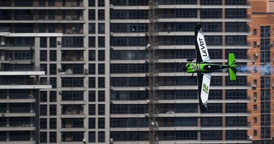 Preparing for Red Bull Air Race stage in Kazan