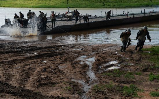 Military exercise in Primorye Territory