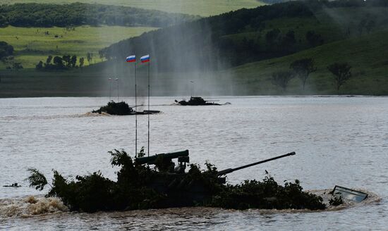 Military exercise in Primorye Territory