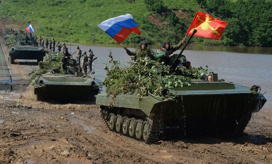 Military exercise in Primorye Territory