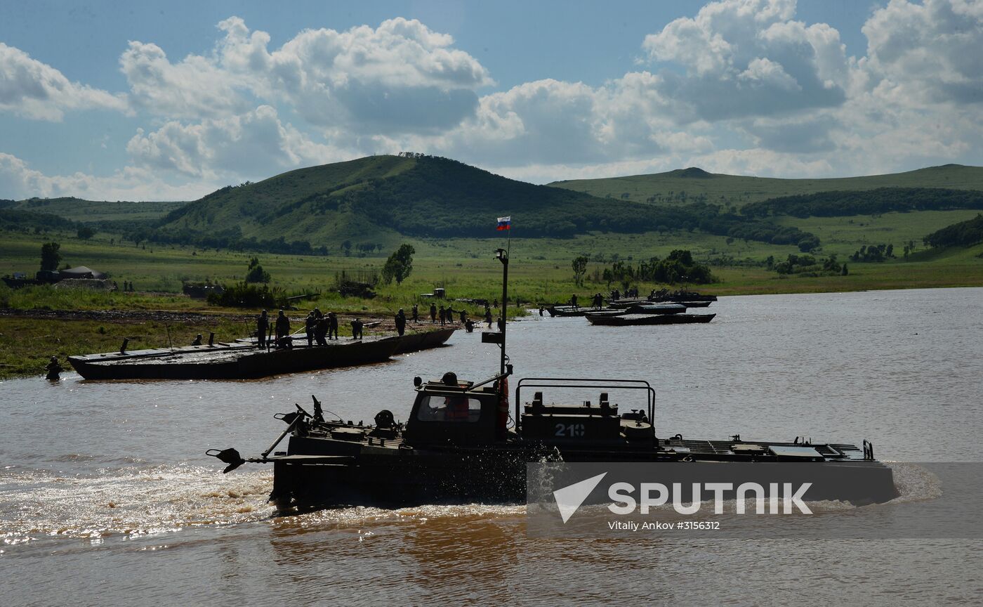 Military exercise in Primorye Territory