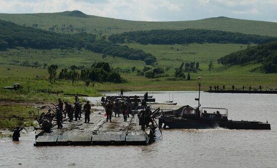 Military exercise in Primorye Territory