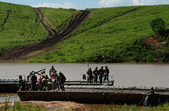 Military exercise in Primorye Territory