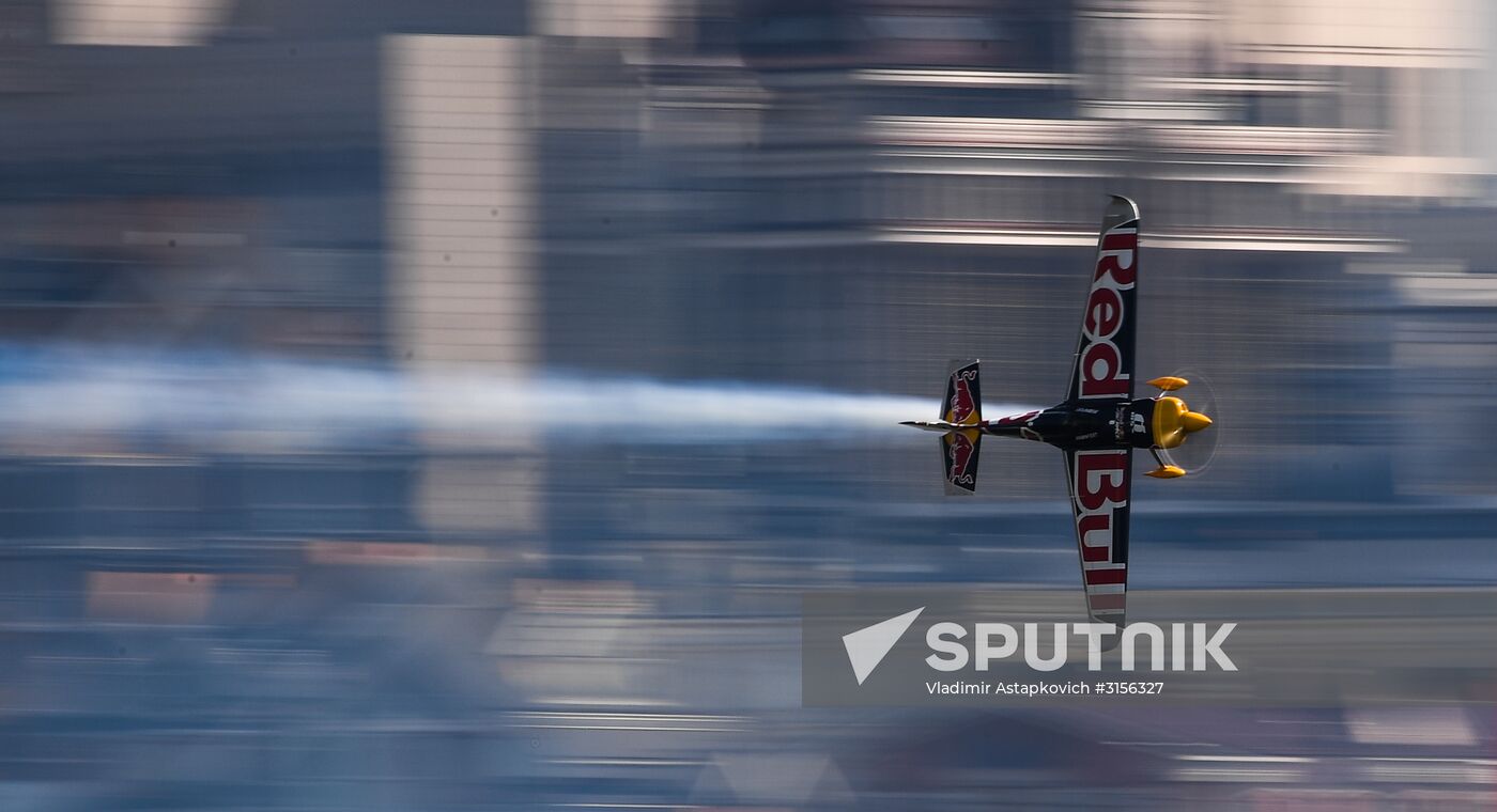 Preparing for Red Bull Air Race stage in Kazan