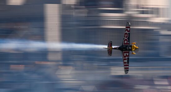 Preparing for Red Bull Air Race stage in Kazan