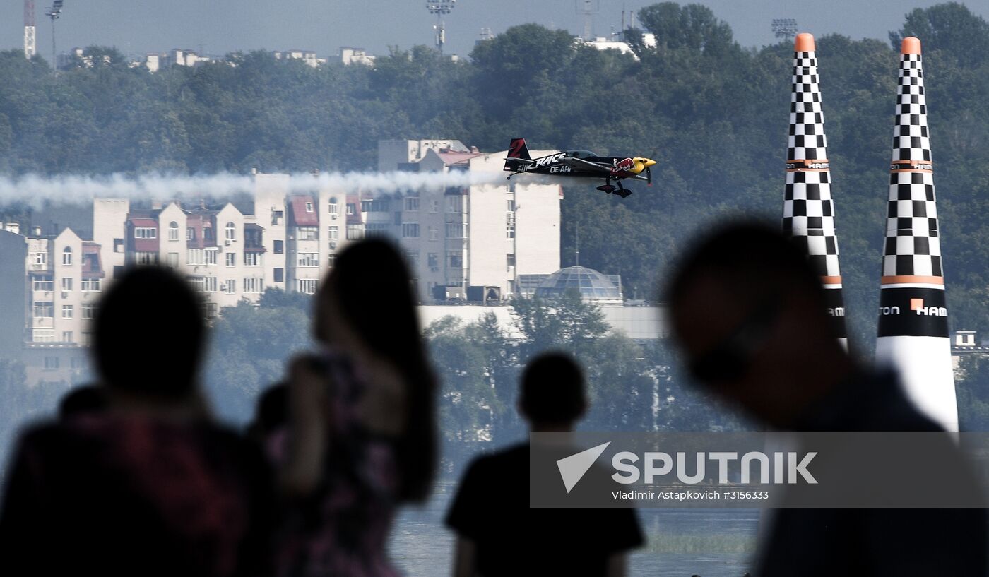 Preparing for Red Bull Air Race stage in Kazan