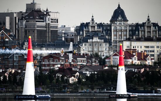 Preparing for Red Bull Air Race stage in Kazan