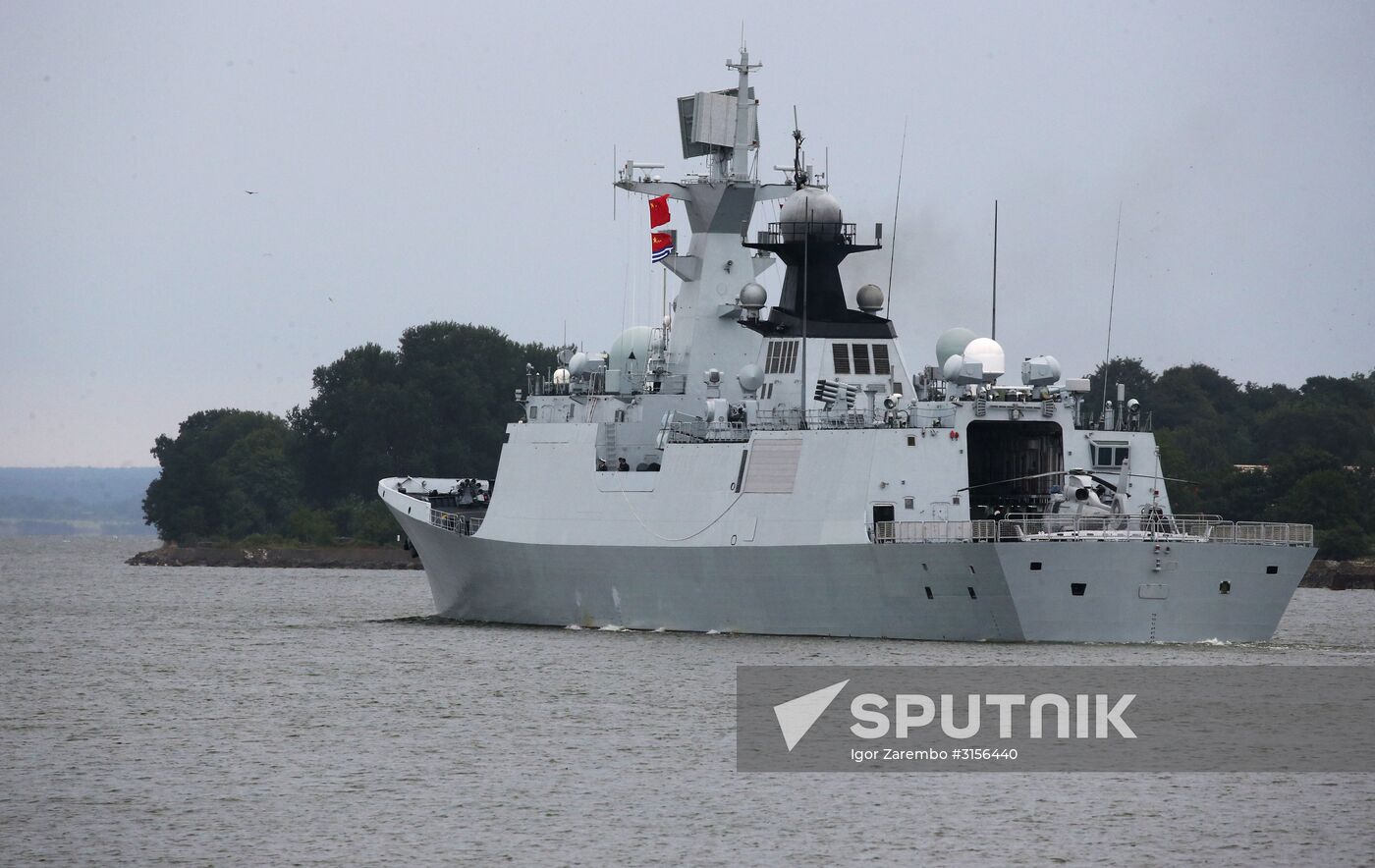 Three Chinese Navy ships arrive in Baltiysk