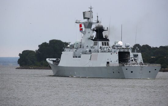 Three Chinese Navy ships arrive in Baltiysk