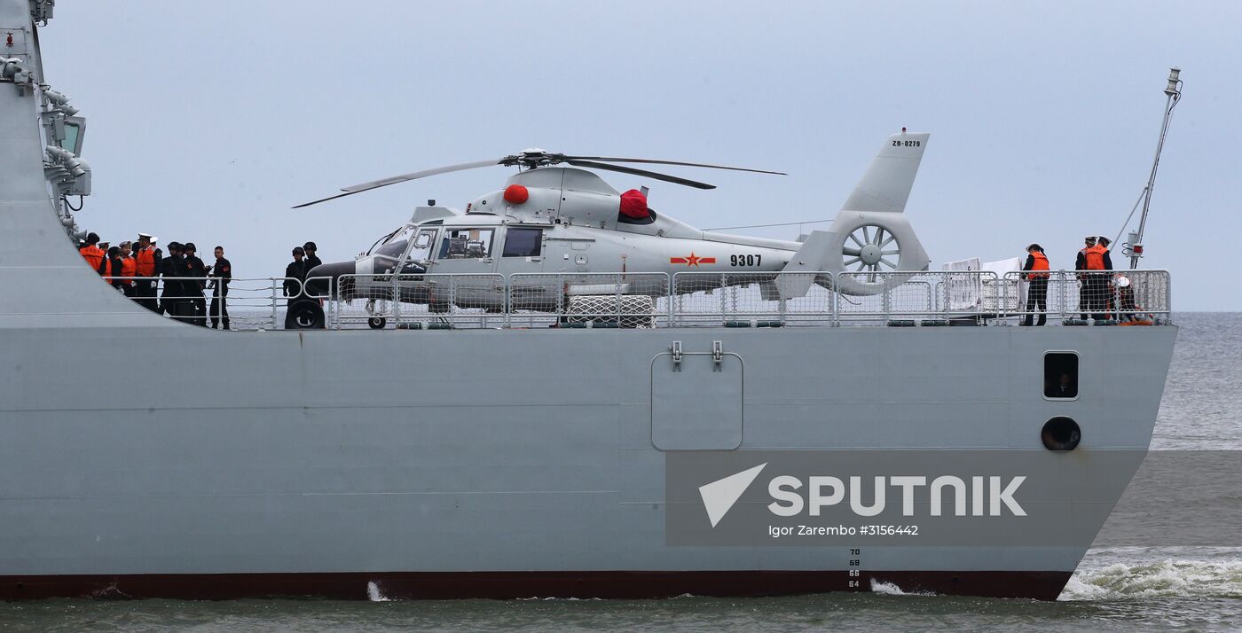 Three Chinese Navy ships arrive in Baltiysk