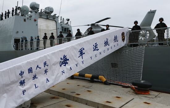 Three Chinese Navy ships arrive in Baltiysk